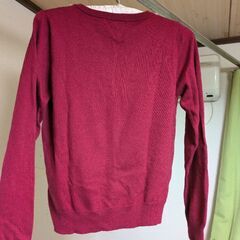 美品　ボルドーカーディガン　Мの画像
