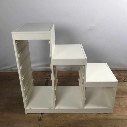 1033 IKEA イケア  TROFAST トロファスト 階段型 引出し無 (991341)