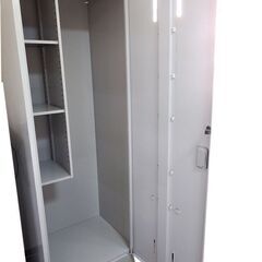 新札幌 業務用ロッカー グレー系 掃除用具入れ 幅600×奥行520×高さ1800mm No.2854の画像