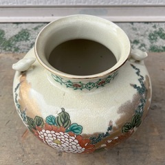 【GO-300】明陶 九谷焼 花瓶 花入 花器 フラワーベースの画像