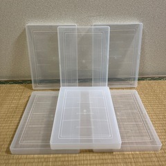 A4書類ケース　フタ付き　6点セット　クリアケース　収納