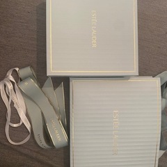 エスティローダー　紙袋（ショッパー）&ギフトボックス&リボン2種