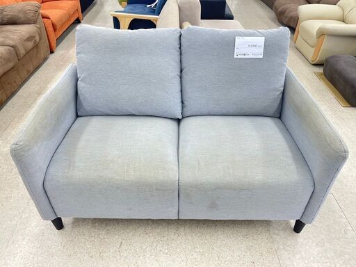 ★ジモティ割あり★ IKEA ソファ 2人掛け グレー H72×D80×W132 クリーニング済み TJ9344