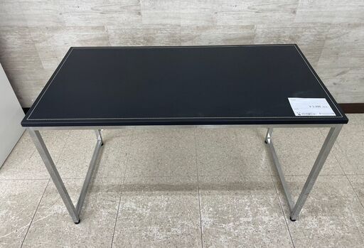★ジモティ割あり★  デスク 黒 H74×D60×W120 クリーニング済み TJ9346