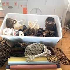お花屋さん配送箱・アレンジ用カゴ・アルミバケツ他