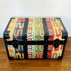 ネイティブ柄 トランク ボックス 箱