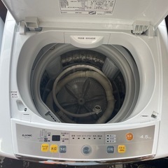 【4.5kg ノジマ エルソニック】 EM-L45S 家電 2016年製 全自動の画像