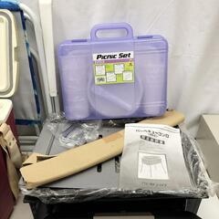 24 10080 キャンプセット BBQ タープ コンロ 椅子 食器セットの画像