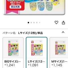 水遊び用オムツ　Lサイズ9枚位(開封済み)の画像