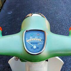 ホンダ　リトルカブ　50CC原付一種　3速　キックスタート　希少スプリングターフグリーンメタリック　実動車　自賠責保険R7年12月23日迄の画像