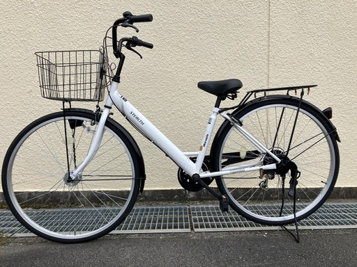 27インチ自転車　6段変速　オートライト　かなり美品