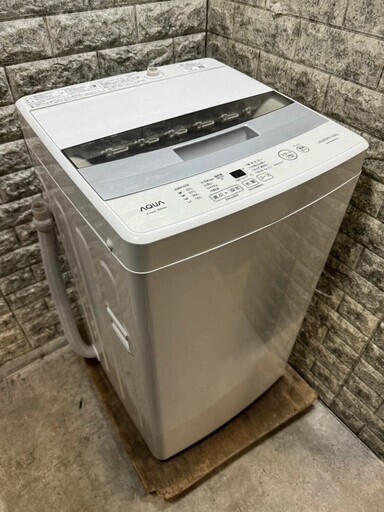 大阪送料無料★3か月保障付き★洗濯機★2020年★アクア★4.5kg★AQW-S45HBK(FS)★S-604