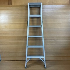 【アルミ脚立①】三脚  梯子 脚立  約173cm  6尺 造園 植木 仕事 大判 剪定の画像