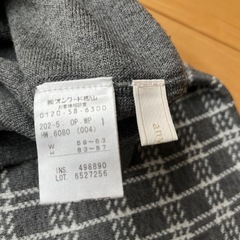 anySiS Aラインスカート チェック グレー　リバーシブルの画像