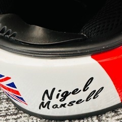 希少 1/1 実物大1983 ナイジェル-マンセル F1 ヘルメットの画像