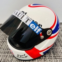 希少 1/1 実物大1983 ナイジェル-マンセル F1 ヘルメットの画像
