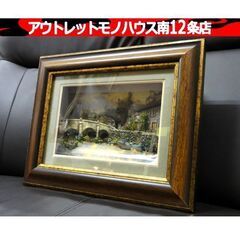 舘岡すみえ シャドーボックス 「夕ぐれ時の街」 額装付き 絵画 ...