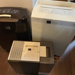 転売OK！家電５点まとめ売り！空気清浄機２台、加湿器、ルンバ、1...
