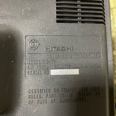 昭和レトロ　日立solid stage tw-77 トランジスターTVの画像