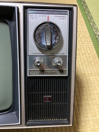 HITACHI　TW-77 昭和 レトロ 希少 ジャンク 昭和レトロ日立solid stage tw-77 トランジスターTV (ゆず) 掛川