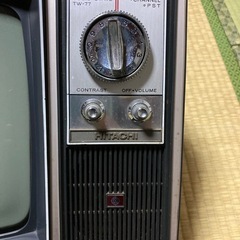 昭和レトロ　日立solid stage tw-77 トランジスターTVの画像