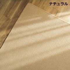 【定価¥43,400】 190x240cm　サイザル 麻 ラグ カーペット すべり止め付き 床暖房対応 ホットカーペット対応の画像