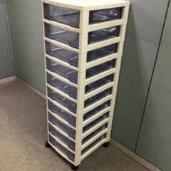 オフィスチェスト 10段　キャスターあり　アイリスオーヤマ　引き取りの画像