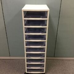 オフィスチェスト 10段　キャスターあり　アイリスオーヤマ　引き取り