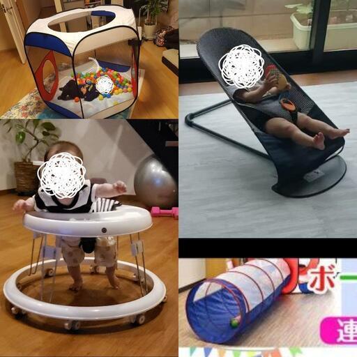 バウンサー\u0026歩行器\u0026抱っこ紐\u0026ボールプールセット