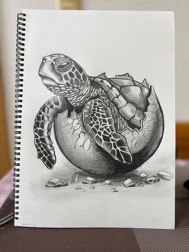 鉛筆画