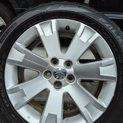 デリカD5 純正ホイール・タイヤセット 4本、ほぼキズ無しの美品です。 デリカD5 純正ホイール タイヤ 4本セット ※決まりました