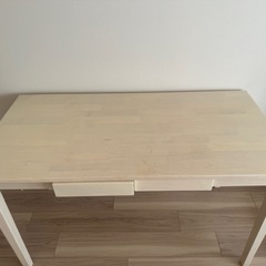 ダイニング、ワークデスク　ホワイト　木目の画像