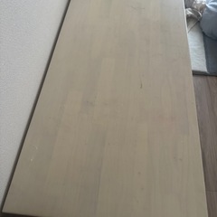 ダイニング、ワークデスク　ホワイト　木目の画像