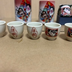 津軽ねぶた　陶器製　湯呑み・急須・お猪口・徳利の画像