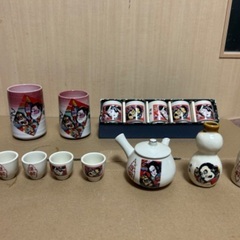 津軽ねぶた　陶器製　湯呑み・急須・お猪口・徳利