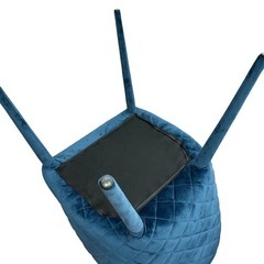 moda en casa HOLD chair 青 ベルベット