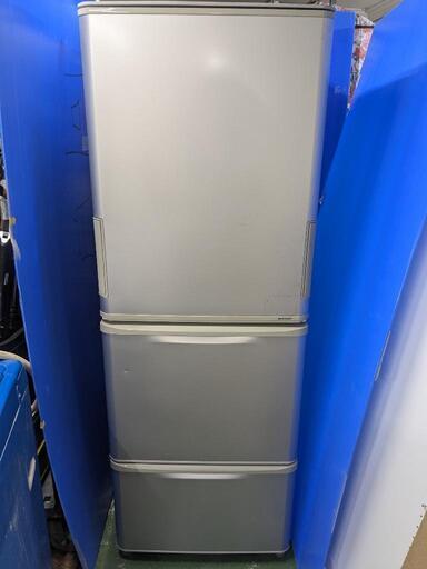 (商談中)シャープ SHARP ノンフロン冷凍冷蔵庫 SJ-WA35Y-S 3ドア 350L 両開き 2013年製 どっちもドア 動作確認済