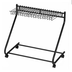 【定価¥4,599】スラックスハンガー パンツラック 20本掛け キャスター コンパクト ズボンハンガー スリム 黒の画像