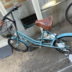 (中古)ミニ20インチ自転車※両タイヤパンクあり