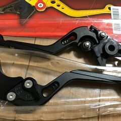 ホンダ ブレーキ クラッチレバー 6段階調整(マットブラック)の画像