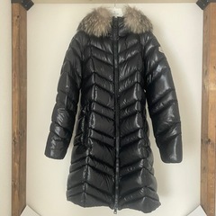 MONCLER モンクレール FULMAR ダウンコート ロングコート ファー ブラック サイズ00 レディース 