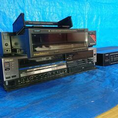ビデオデッキ２台　ベータ　ＶＨＳ　レア1980年代の画像