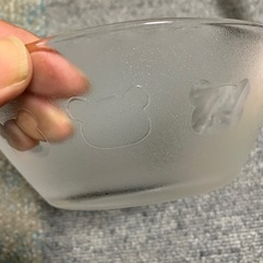 リラックマのガラス皿の画像