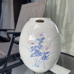 陶器製 花柄 💖花瓶 中型【砥部焼】値下げ可能🉑※今週で廃棄予定