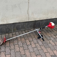 ポンプ新品交換済み 美品 芝刈り機 エンジン ツーサイクル ハン...