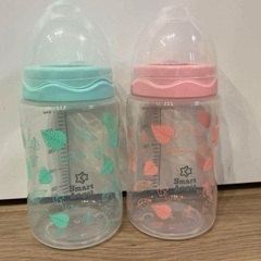 西松屋　スマートエンジェル　哺乳瓶　広口　プラスチック　2本組