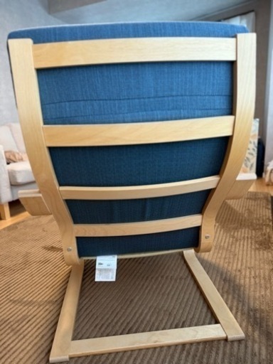 【ほぼ新品】IKEA/パーソナルチェア/ポエング/ダークブルー