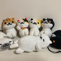 ねこあつめ　クリーナー付きマスコット7点