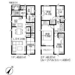 仲介手数料なし！地震に強い家☆新築戸建て4SLDK！駐車場並列2台【ペット相談可】 - 不動産