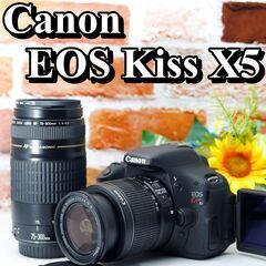 【全国送料無料】Canon EOS Kiss X5 ✨ダブルズー...